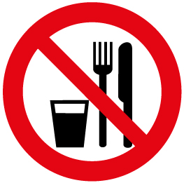 P 30 (Запрещается принимать пищу)